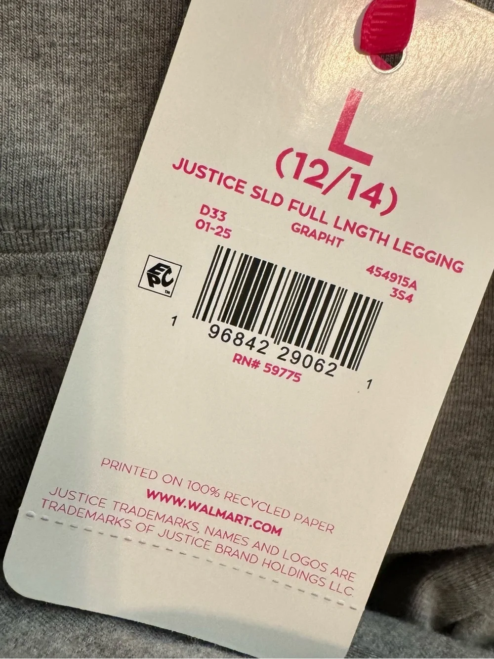 Justice new tags